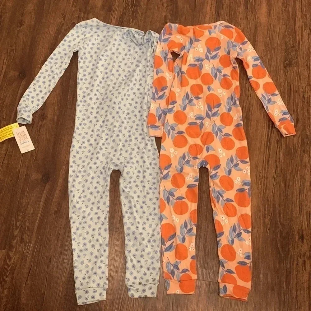 Carter’s Pajamas One Piece Sets 5T Bundle of 2 NWT